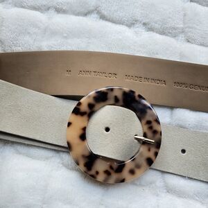Ann Taylor Tortoiseshell Buckle Belt
